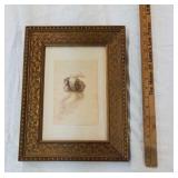 Antique framed print