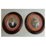 Pair of oval picture frames