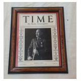 1936 Time Magazine cover framed