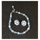 Vintage glass bead jewelry set