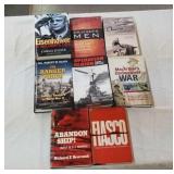 8 World War II hardback books