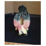 Wall pocket vase - cockatiel,  7.5" tall