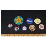 8 pinbacks, inc. Eisenhower Nixon, Kennedy