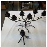 Pine Cone Candelabra & Candle Stick