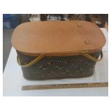 Vintage picnic basket