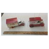 2 Ertl IGA cast irin coin banks
