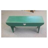 40" Painted wooden bench