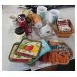Mugs, decor,  kitchen items