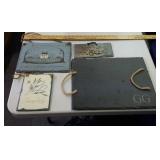 4 pieces of decorated slate