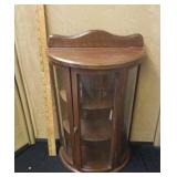 Glass Front Display Case  Approx 18"