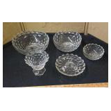 5 pieces of Fostoria American