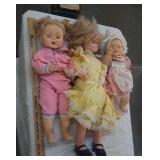 3 large dolls