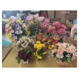 9 silk flower arrangements