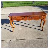 Thomasville oak sofa table