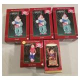 5 Howdy Doody ornaments, Hallmark & Carlton