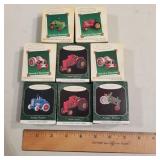 8 Hallmark miniatures Antique tractors, new