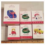 6 Fisher-Price & Little Tykes ornaments,  new