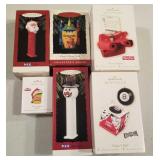 6 Hallmark classic toy ornaments,  new