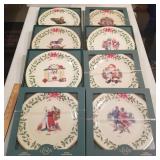 8 Lenox Christmas collector plates