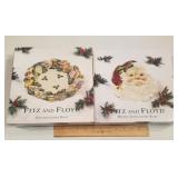 2 Fitz & Floyd canapé plates