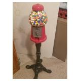 Bubble gum dispenser cast iron stand