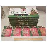 4 indoor/outdoor Christmas lights,  5 suction cups