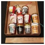 11 Starbucks city & state ornaments