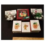 6 ornaments- Hallmark & Hershey