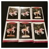 6 Hallmark Carousel ornaments
