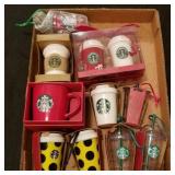 10 Starbucks ornaments & mig
