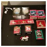 Assorted Christmas ornaments