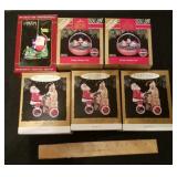 5 Hallmark,  1 Carlton Ornaments
