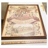 Framed Schlitz Brewery Print