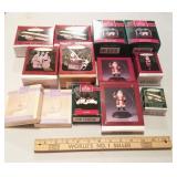 13 Hallmark Ornaments & Stands