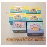 6 Hallmark Crayola Bunny Figurines