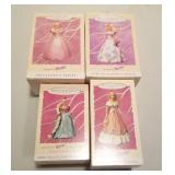 4 Hallmark Barbie Ornaments