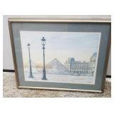 Louvre Pyramids print by I M Pei