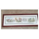 Marietta, Ohio framed print, signed & numbered