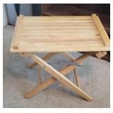 Portable oak table, 2 piece