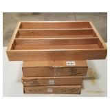 4 Maple Drawer Organizers New