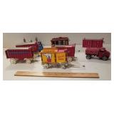 Plastic, wood, & metal circus wagons & grandstands