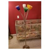 Floor lamp with 6 glass shades