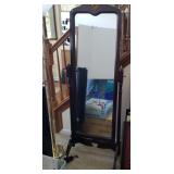Cherry Finish Tilt Dressing Mirror
