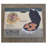 Circus waffle maker, new in box
