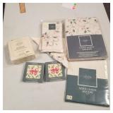 Lenox Table Cloth, Runner, Napkins, & Coasters