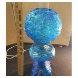Blue Electrified Kerosene Lamp