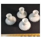 2 Pair Fenton Silvercrest Candlesticks