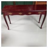 Cherry finish sofa table