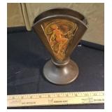 Vintage unsigned pottery vase, as is