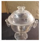 Crystal covered compote